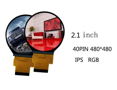 China Round Circle 2.1 Inch 2.1 Inch Round Display 480*480 ST7701S MIPI Interface TFT LCD Industrial Display Screen for sale