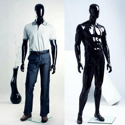 China Other MGM-2GB Hot Selling Clothes Show Faceless Men Manequin With Stand, Full Body Black Mannequins Male For Sale for sale