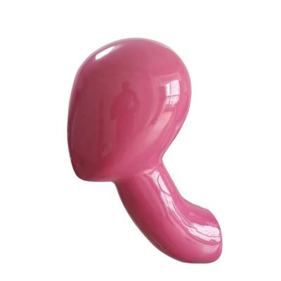 China LT-21P Other Hot Selling Abstract Wall Mount Pink Female Mannequin Head For Wigs Display for sale