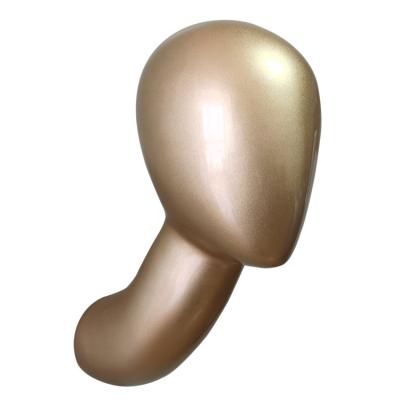 China Other LT-21G Gold Color Female Hats Show Mannequin Head, Wall Mounted Wig Mannequins for sale