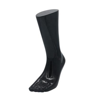 China Other hot sale JZF-2B gloss black color fiberglass male foot mannequin for socks display stands for sale