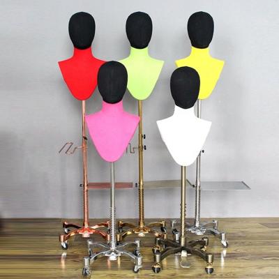 China Other Hot Sale DF-216 Jewelry Display Bust Jewelry Display Stand Male Female Torso Form Mannequin Half Body Adjustable Necklace Display Stand for sale