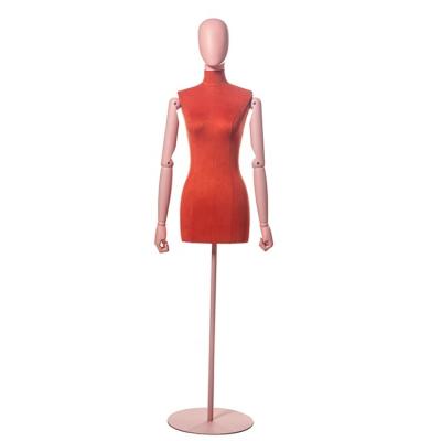 China Other New Design JFW-1 Female Mannequin Torso Professional Dress Form With Articulated Wooden Arms for sale