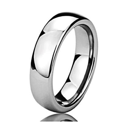 China FASHIONABLE Version Steel Simple Wide Smooth Arc Jewelry Ring Stainless Steel Color Titanium Steel Ring for sale