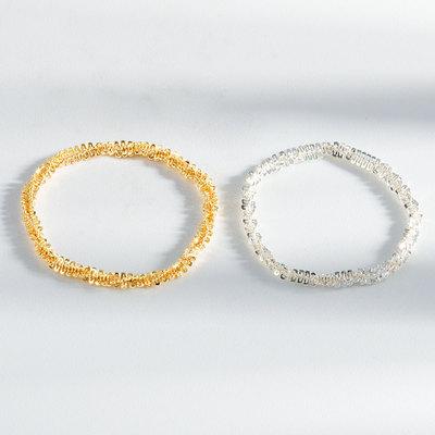 China Trendy Fashion Rings Chain Silver Gold Rings For Women Girls for sale