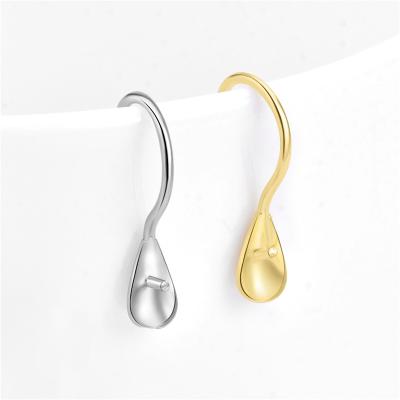 China FASHIONABLE Circle S925 Sterling Silver Hook Pearl Earrings for Women for sale