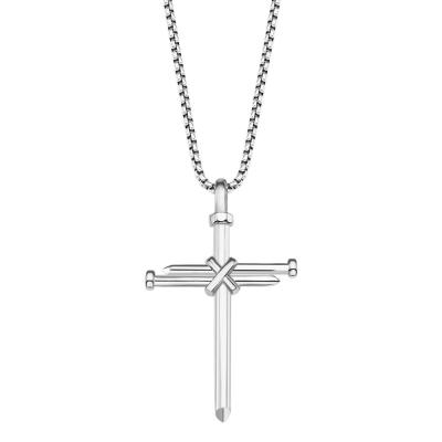 China FASHIONABLE New Design Silver Gold Plated Stainless Steel Pendant Cross Pendant Necklace for sale