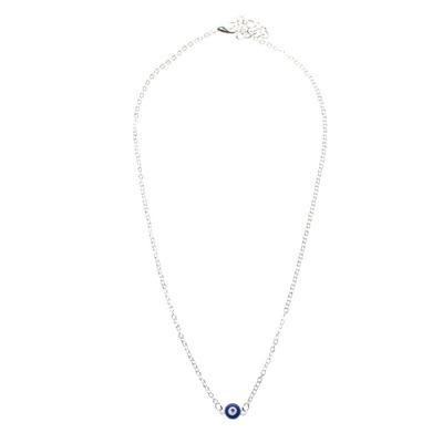 China Newest FASHIONABLE Round Shaped Blue Evil Eyes Pendant Necklace for sale