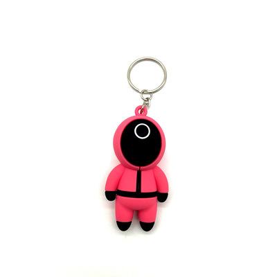 China Plastic Squid Game Key Chain Figure Plastic Doll For Squid Game Amusements for sale