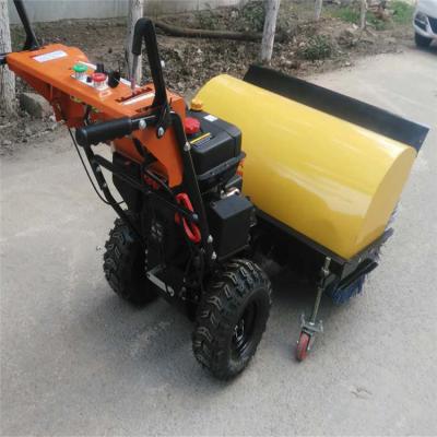 China Cheap Snow People Hand Push Ice Snow Plowing Cleaning Machine Snow Sweeping Machine For Sale for sale