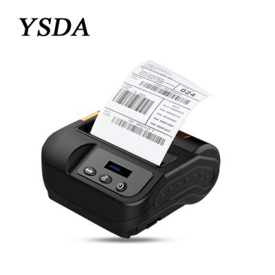 China 80mm Thermal Printer Handheld Windows IOS Android Hot Selling Black and White Barcode Label Printer with OLED Screen Display for sale