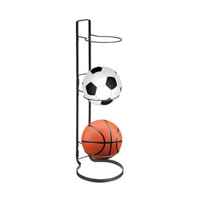 China JH-Mech Multifunctional Storage Medicine Ball Rack 3 Ball Capacity Storage Rack Indoor Sports Equipment Organizer Display Stand Ball Storage Rack for sale