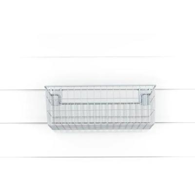 China JH-Mech Minimalist Heavy Duty Shelves and Baskets for Storage and Organization Slatwall Mesh Basket for sale