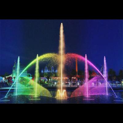 China Modern Modern Rich Color Floating Music Dancing Large Outdoor Water Fountain for sale