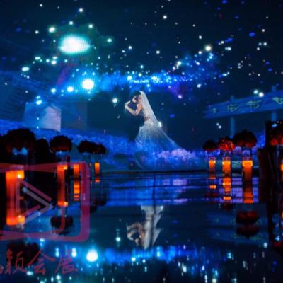 China Modern Theme Park Water Decoration Water Screen Projection Pools Sculpture Fountain for sale