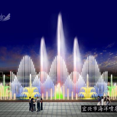 China Fountain Building Water Decoration Modern Dancing Fountain for sale