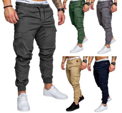 China china wholesale Anti-wrinkle service men jogger pants OEM WASHED elastic waist knitted polyester/cotton for sale