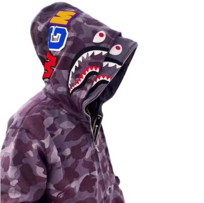 China Newest BAPE STA CAMOUFLAGE Anti-wrinkle SHARK ZIP HOODIE Jacket Slippers Men's Hoodies & Sweatshirts With Pocket for sale