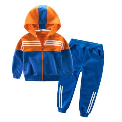 China Double color wardrobe children's clothes casual spring and autumn big children's clothes winter children's clothes with hooded for sale