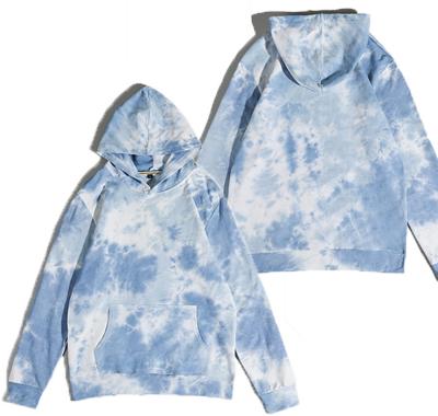 China High Quality White Anti-Wrinkle Tie-Dye Terry Hoodies And Custom Logo Mens Sweatshirts Unisex Hip Hop Woman Hoodie Tracksuits for sale