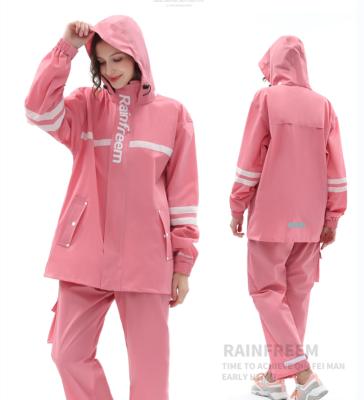 China Rainfreem OEM ODM Factory Raincoat Eco-friendly Adult Rain Jacket Suit 100% Reflective 3M Brand for sale