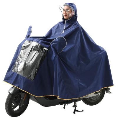 China Motorcycle Outdoor Poncho Rainfreem Oxford Cloth Single Hooded Poncho Waterproof Windproof Raincoat for sale