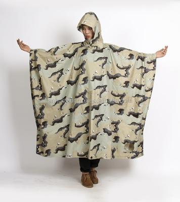 China Bachelor's Rainwear Camouflage Rainsuit Poncho Rainsuit For Military Raincoat Jacket For Raincoat for sale