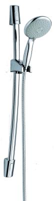 China Chrome Modern Adjustable Shower Riser Rail Kit with One Sprays for sale