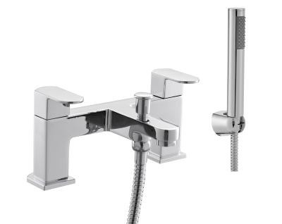 China Simple Design Chrome Bathroom Mixer Tap Faucet With Ceramic Valve for sale