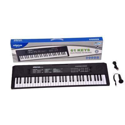 China New BF-707 Electronic Piano Plastic Professional Synthesize Musical Electronic Organ 61 Keys For Wholesale for sale