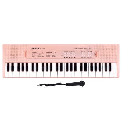 China BF-5438C Midi 54 Key Organ Piano Plastic Portable Instruments Play Electronic Music Keyboard On Hot Sale for sale