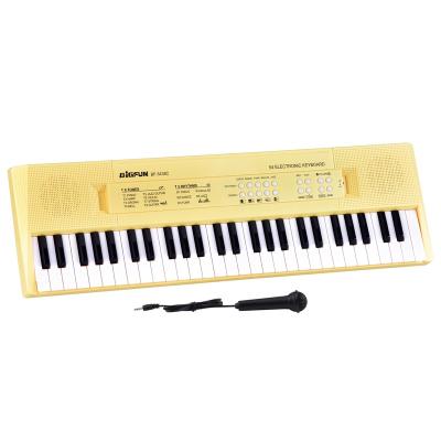 China BF-5438C Plastic Musical Instruments 54 Plastic Piano Electronic Organ Keyboard Music OEM Song Style for sale