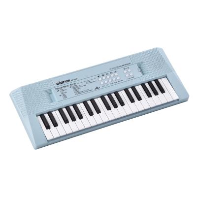 China Toy plastic blue piano color BF-3738C electric keyboard made from China 37 keys play electronic organ teclados for kids for sale