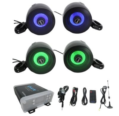 China Motorcycle Audio MP3 2000W 4.1ch Motorcycle Audio With FM Radio, SD, USB Auxin With 5 Inch RGB 7800NB Speaker for sale