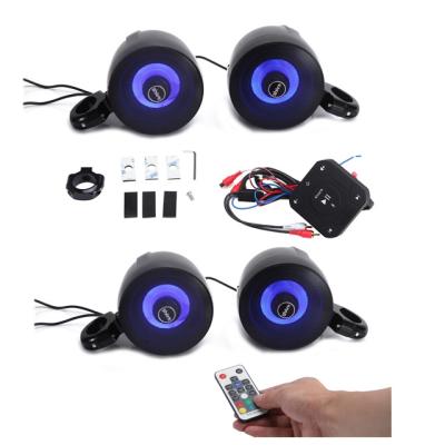 China 4 CH Waterproof Marine Audio For Boat , Motorcycle UTV ATV Amplified BT Controller for sale