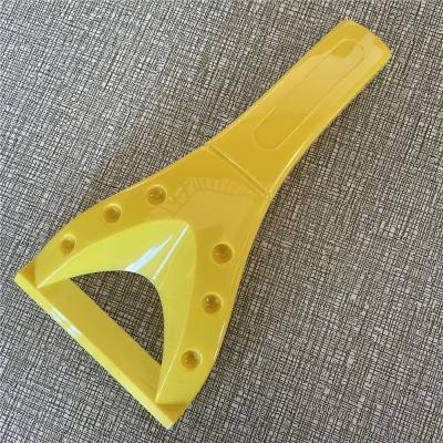 China Plastic Colorful Plastic Snow Scraper Shovel Ergonomic Design Tools for Clearing Icy Snow for Car for sale