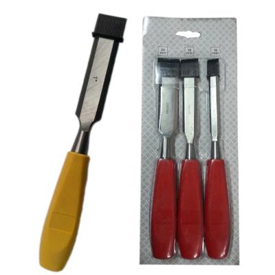 China Plastic Tip Handle 3pcs Sets Caride Tip Chisels Wood Working Tools for sale