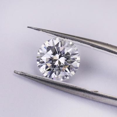 China Wholesale loose synthetic color vvs or fire color DEF moissanite stone 5mm lab created around cut loose moissanite for sale