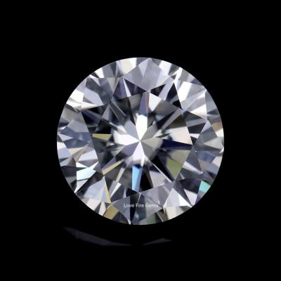 China Game or fire 12mm color 6 carat gra round loose round FL VVS d color synthetic diamond moissanite white moissanite for sale