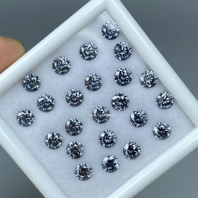 China Color set or price 5.5mm fire best quality 5mm color gra moissanite diamond gray per carat loose round cut moissanite for sale