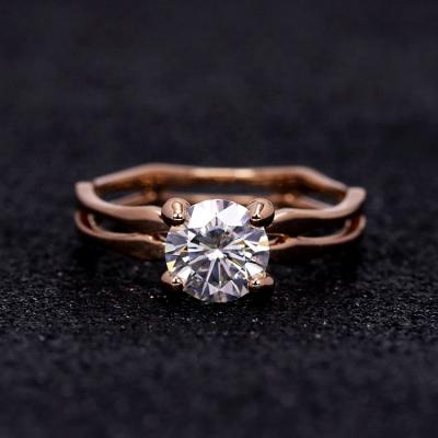 China Customized FASHIONABLE fine jewelry 925 moissanite ring engagement silver wedding ring for jewelry for sale