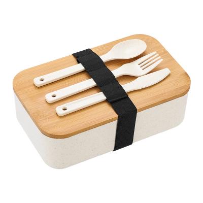 China Hot Sale Wholesale Microwavable Lunch Bento Box High Quality Bamboo Lid Microwave Safe Lunch Bento Box for sale