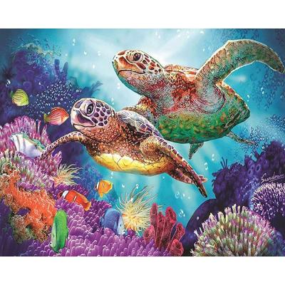 China Full Diamond Painting Modern Round Sea Turtles Diamond Embroidery 5d Diy Diamond Mosaic Daimond Painting for sale