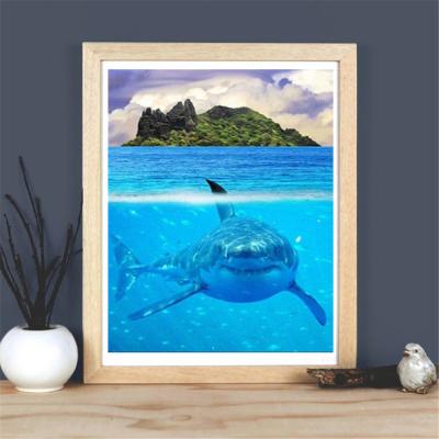 China 5D CLASSIC DIY Diamond Painting Cartoon Animal Shark Diamond Embroidery Cross Stitch for sale