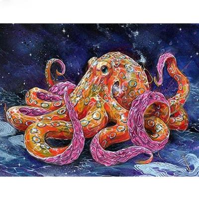 China 5D DIY Diamond Painting Octopus Modern Animal Diamond Embroidery Decorations Home Art for sale