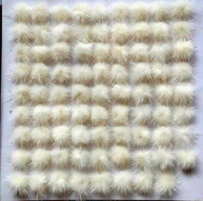 China Real Mink Fur Pom Poms Balls fluffy small size fluffy and smooth for clothes, shoes, bags, hats for sale