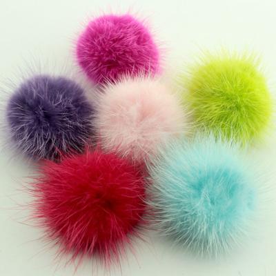 China Wholesale Eco-Friendly Animal Fur Ball Large Faux Mink Down Rabbit Rabbit Pom Poms for sale