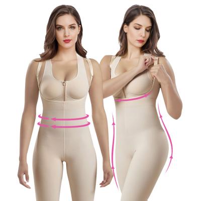 China Fajas Colombianas Antibacterial Surgical Garment Women S-SHAPER Reductora Recovery Jumpsuit Postpartum Surgery Shapewear for sale