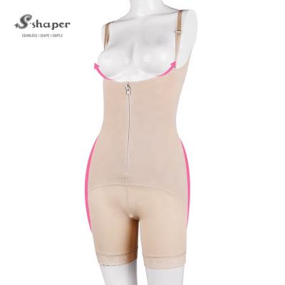 China S-SHAPER Antibacterial Zipper Butt Enhancer Body Briefs for sale