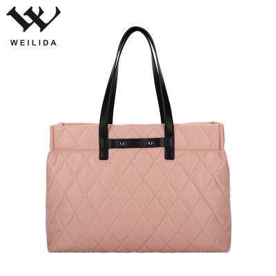 China Fashion Portable Shoulder Bag Good Quality Large Tote Bag Pu Leather Custom Luxury Jelly Tote Bag For Girls for sale